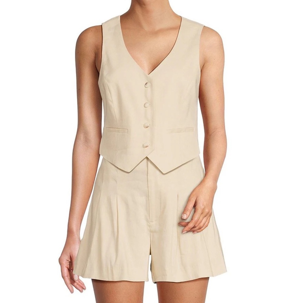 Antonio Melani linen blend vest size 4 - Picture 5 of 6